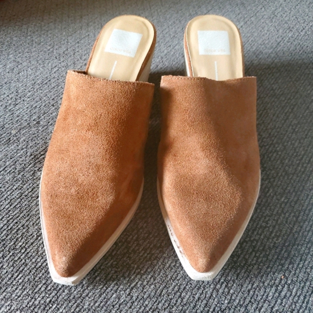 Suede slides